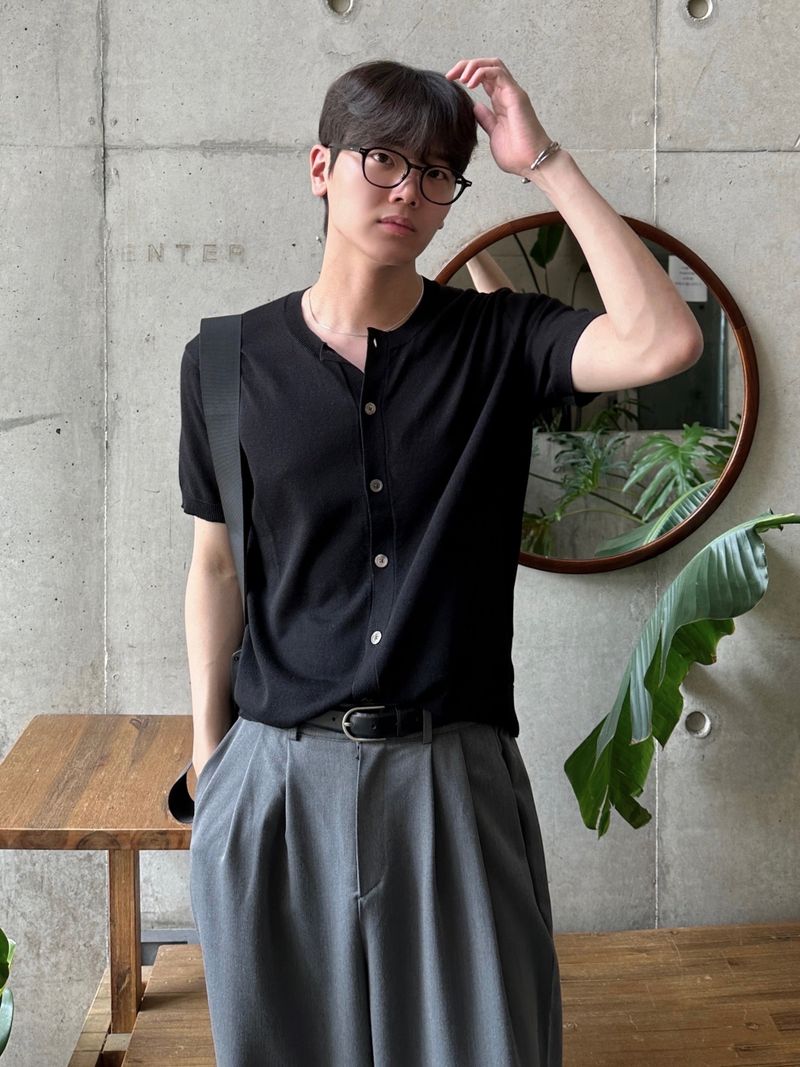 Maison two tuck banding slacks