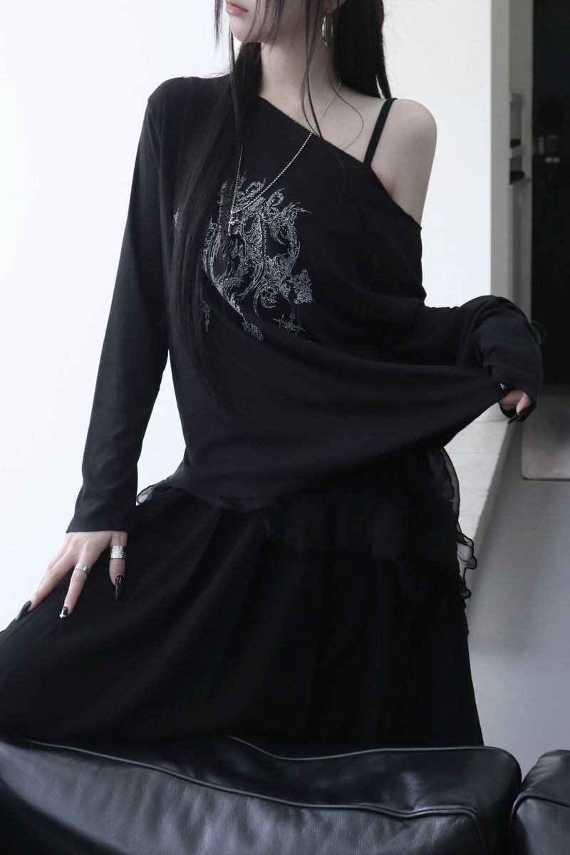 tattoo printing long sleeve T