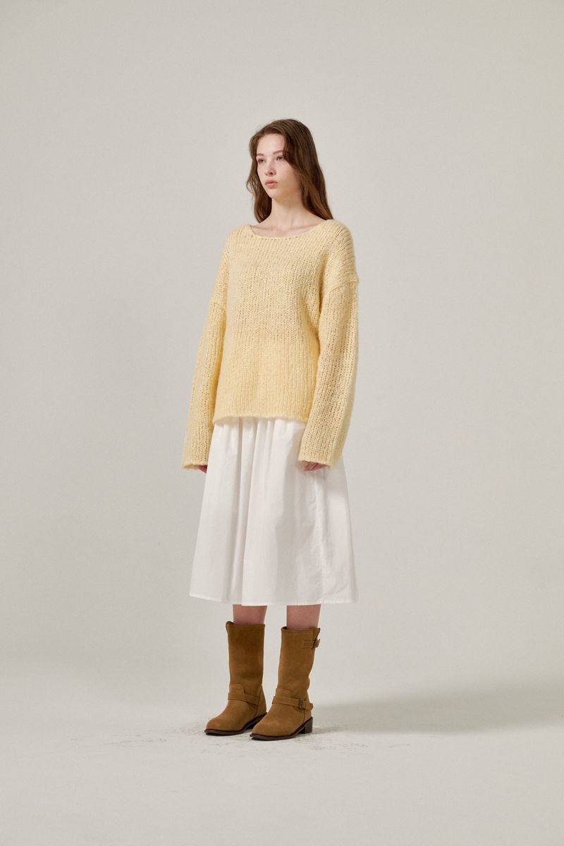 Mohair knit (Yellow)