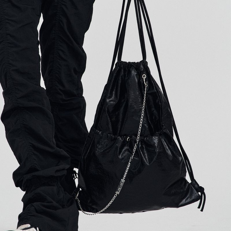 High Glossy Chain Gym Sack Bag