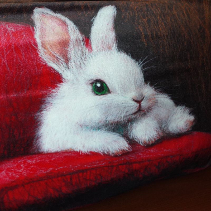 Velvet bunny pillowcase