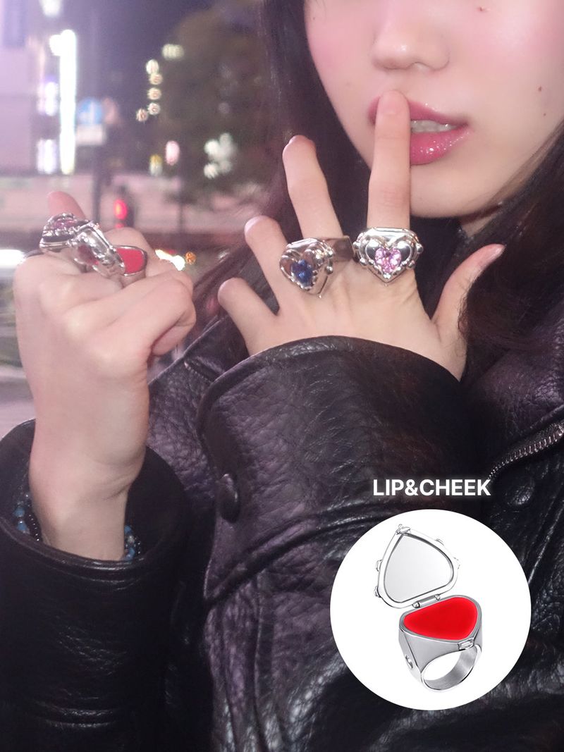 MUUN（ムーン）の「ハートロケット リップリング (Red)（アクセサリー）」