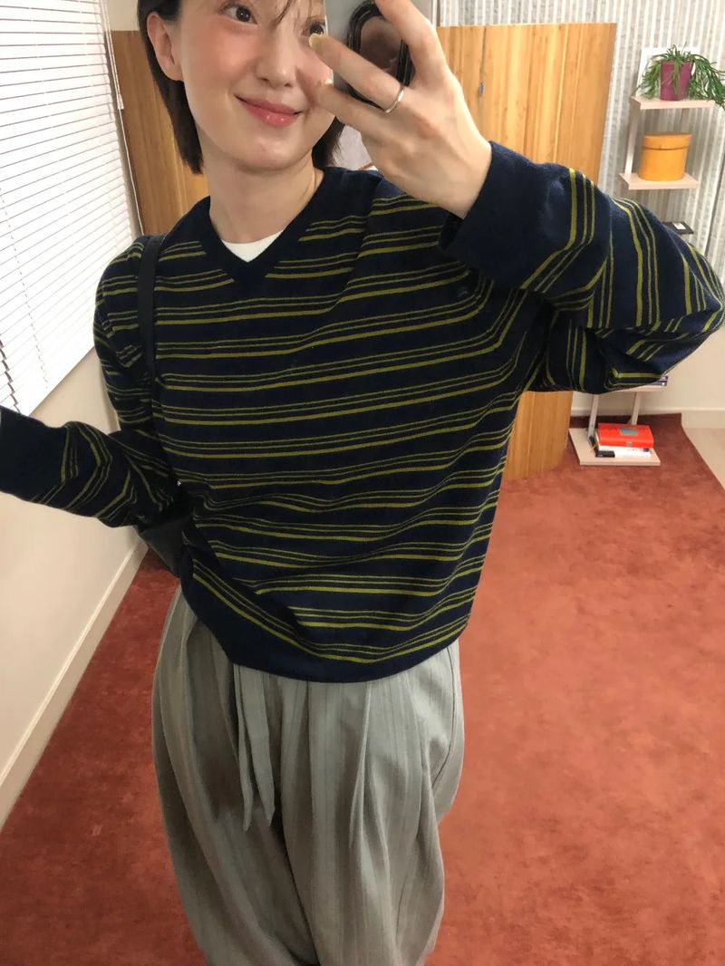 seymour（セイモア）の「Honey stripe knit（Tops）」
