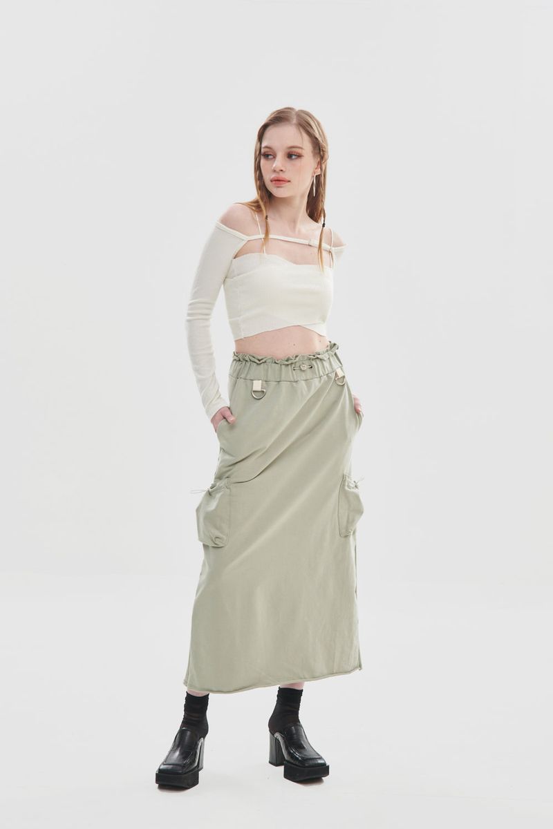 POCKET LONG SKIRT