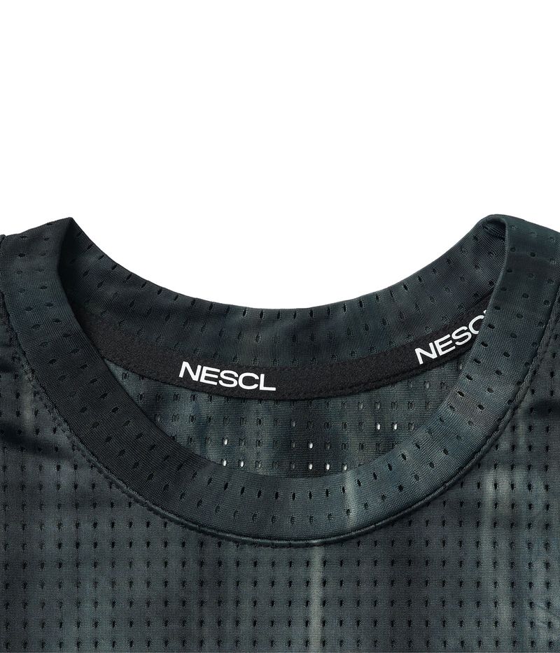 (W) Air Vent Tie-Dye Racing Dot Symbol Crop T-Shirt (Midnight)