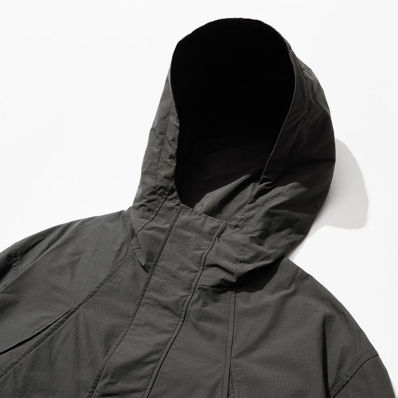 Nylon RIB Flash Line Jacket - GREY