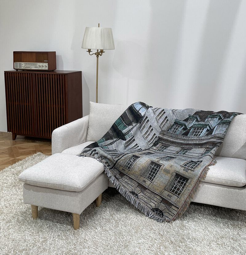 Tapestry woven blanket WB02