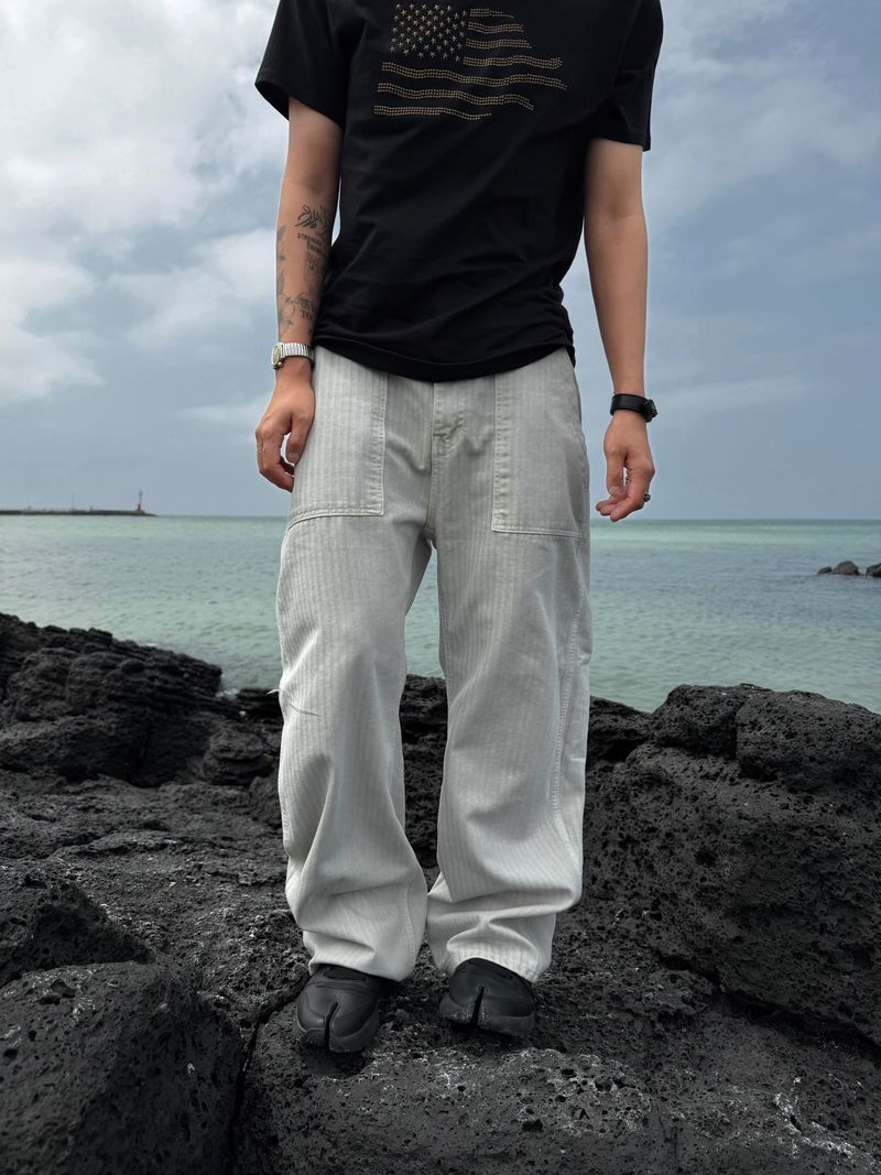 Basque-dyed Fatigue Wide Pants 3C