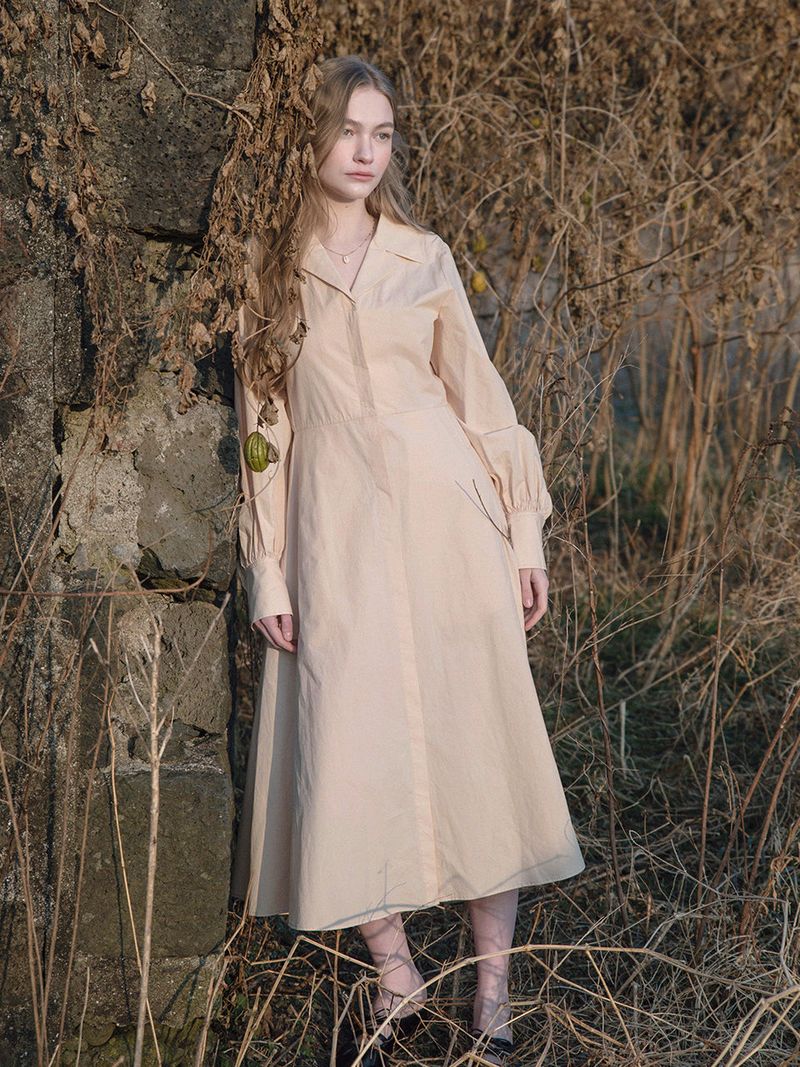 LORA cotton shirt dress