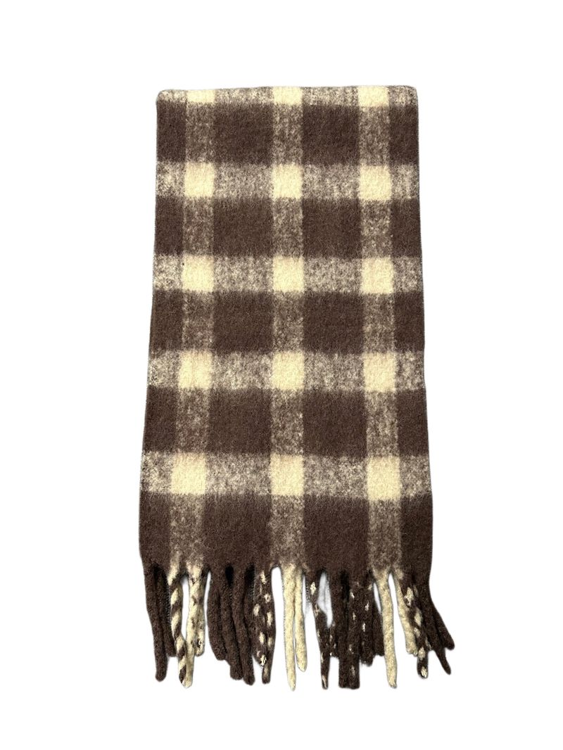 Wool Checkered Reggae Muffler (2color)