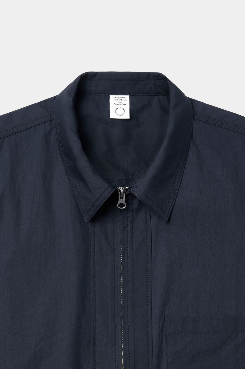 Field Panel Paper Half Shacket (Navy)