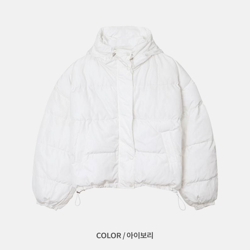 LMN Leo Hood Cropped Padded Jacket (4 colors)