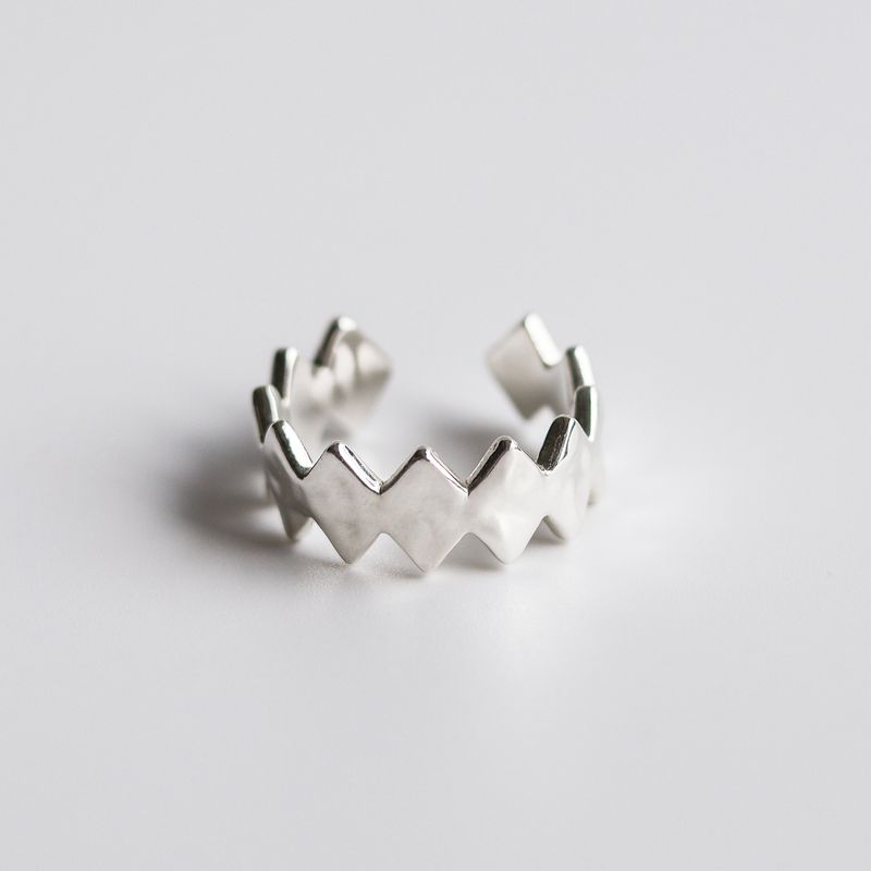 IDUSUM（イダソム）の「[MADE] ARGYLE OPEN RING (BOLD)（Accessories）」