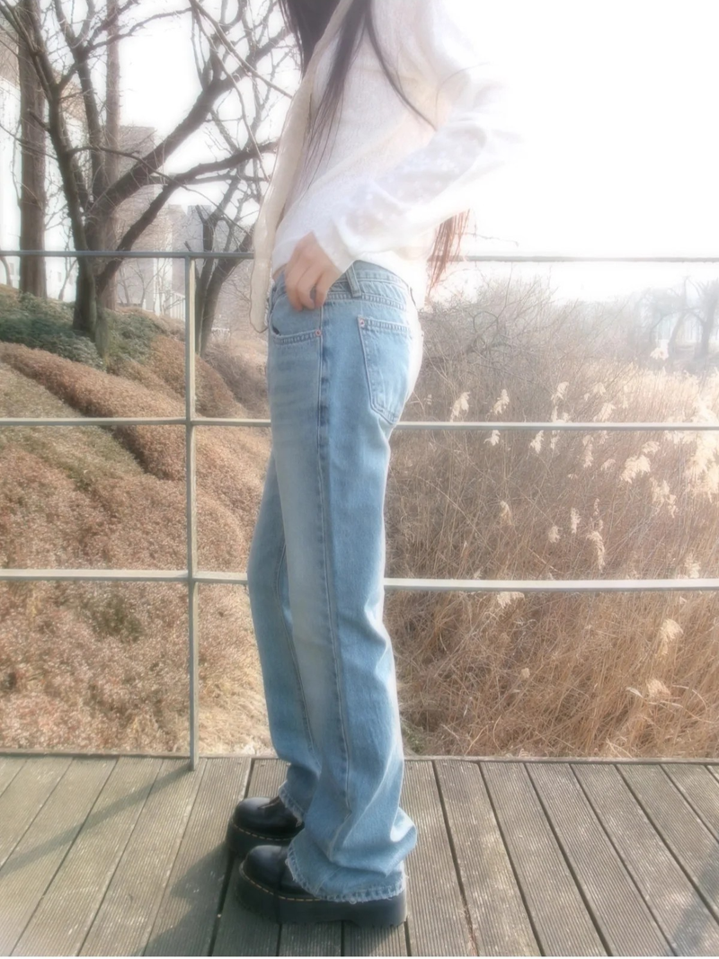 low-rise bootcut