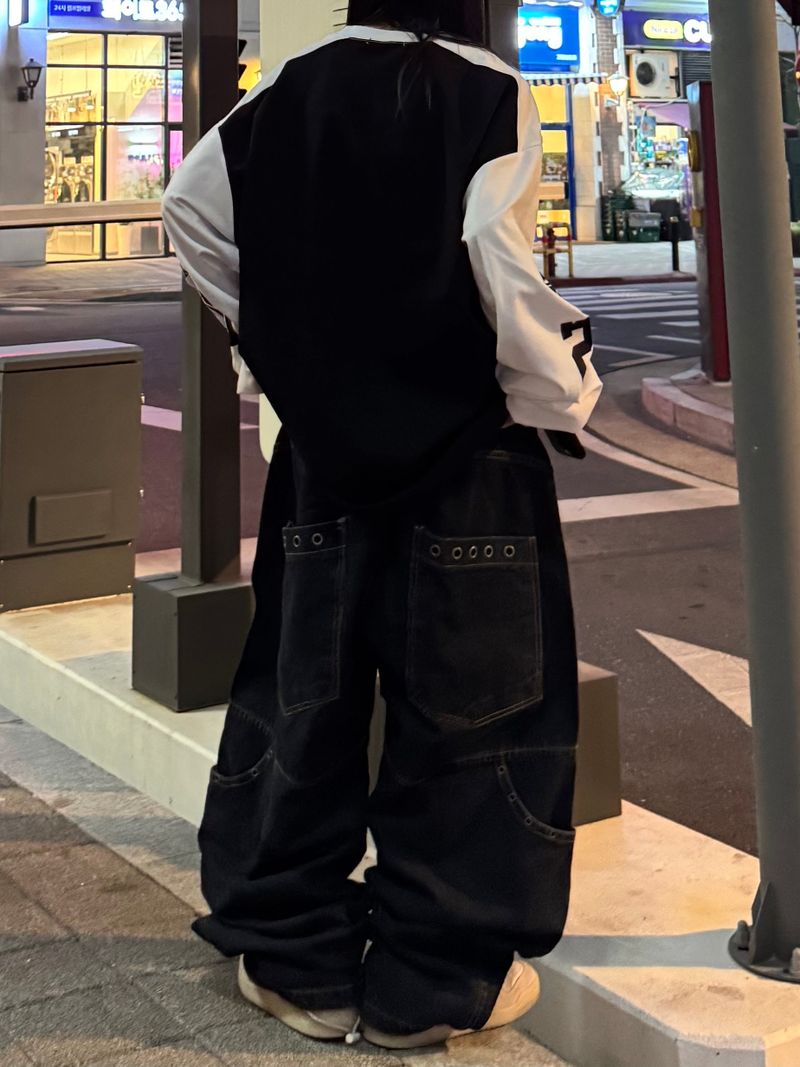 アイレットポケットバルーンデニムパンツ