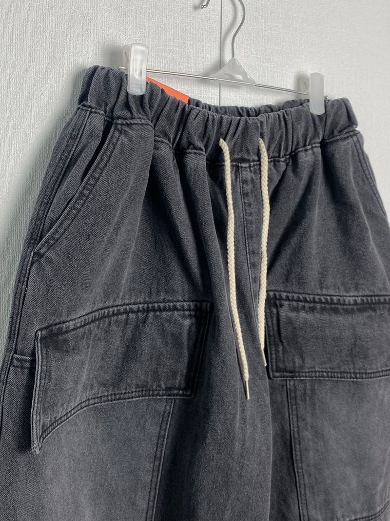 Two Pocket Balloon Big Denim Pants 2C