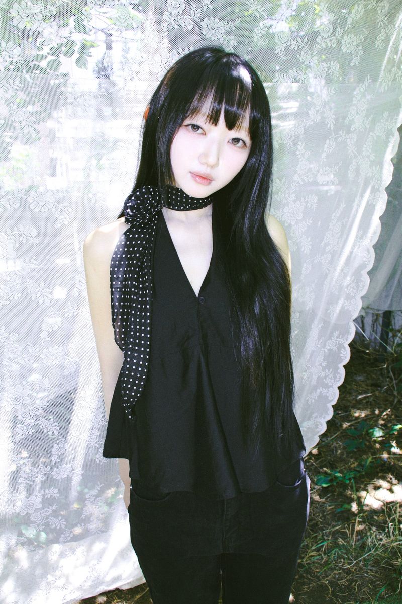 aoyu（アオユ）の「リボン ホルター ペプラムトップ ブラック（トップス）」