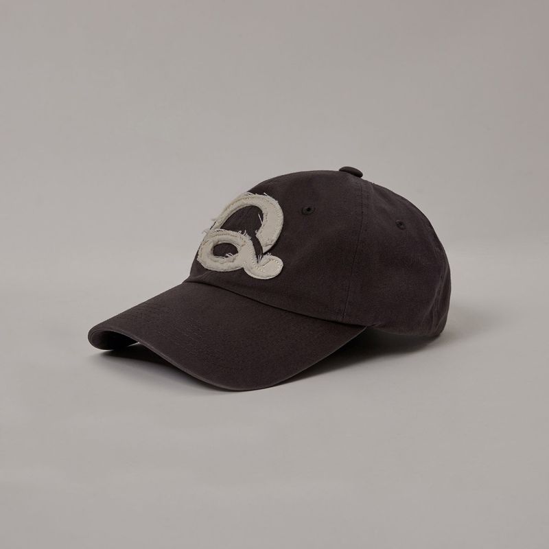 Washed Logo Ball Cap (Brown/White)