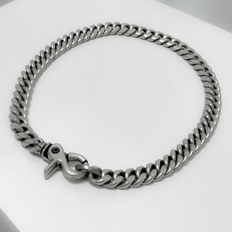 BLESSED BULLET（ブレスドブレット）の「ヴィンテージ シルバー カーブ チェーン リンク ネックレス（アクセサリー）」