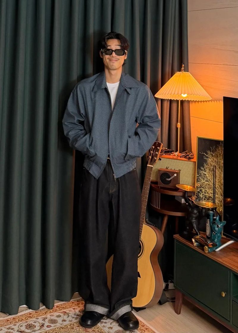 Two-Way Check Bay Jacket 2COLOR