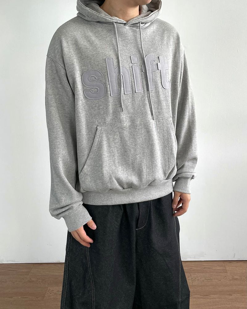 Shift patch embroidery hoodie