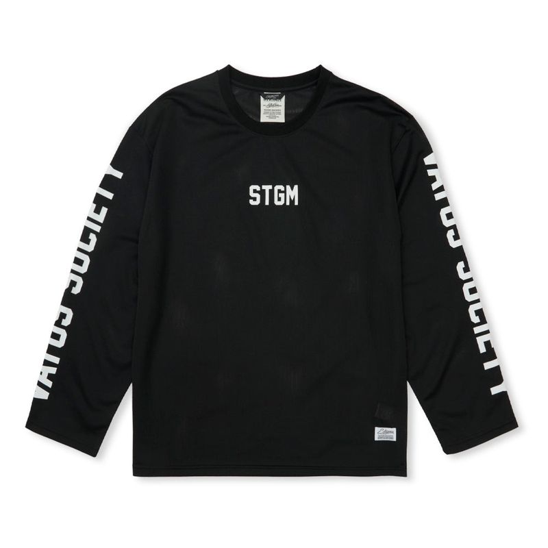 Mesh Oversized Long Sleeves Black