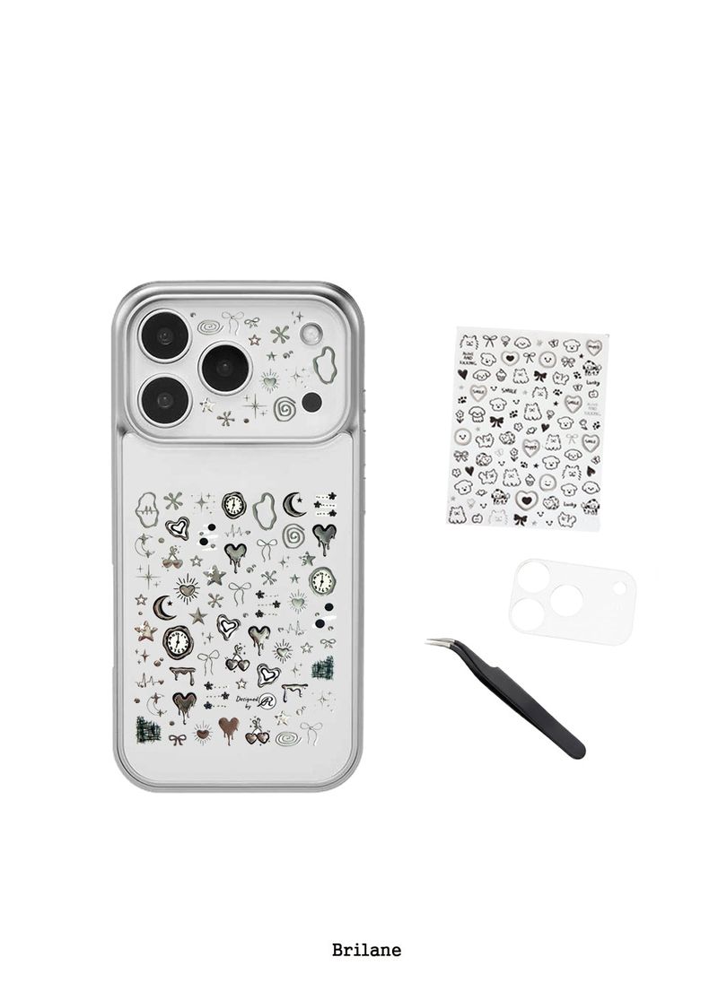 Camera Nail Deco Sticker Set (03 Midnight Doodles)