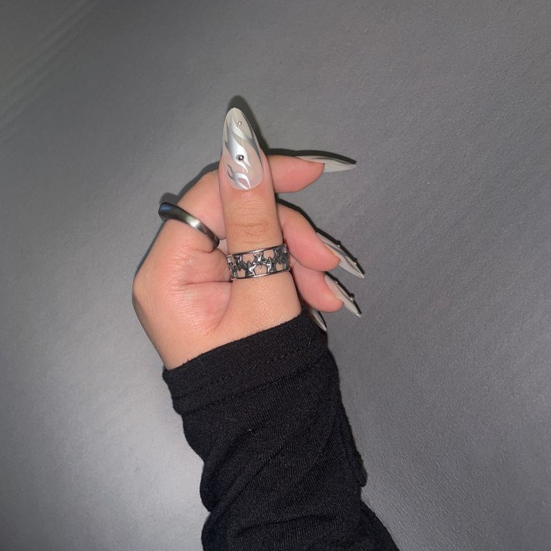 Multi Star Frame Open Ring