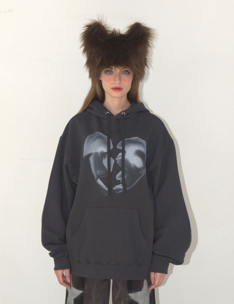 Broken Heart Hoodie GRAY