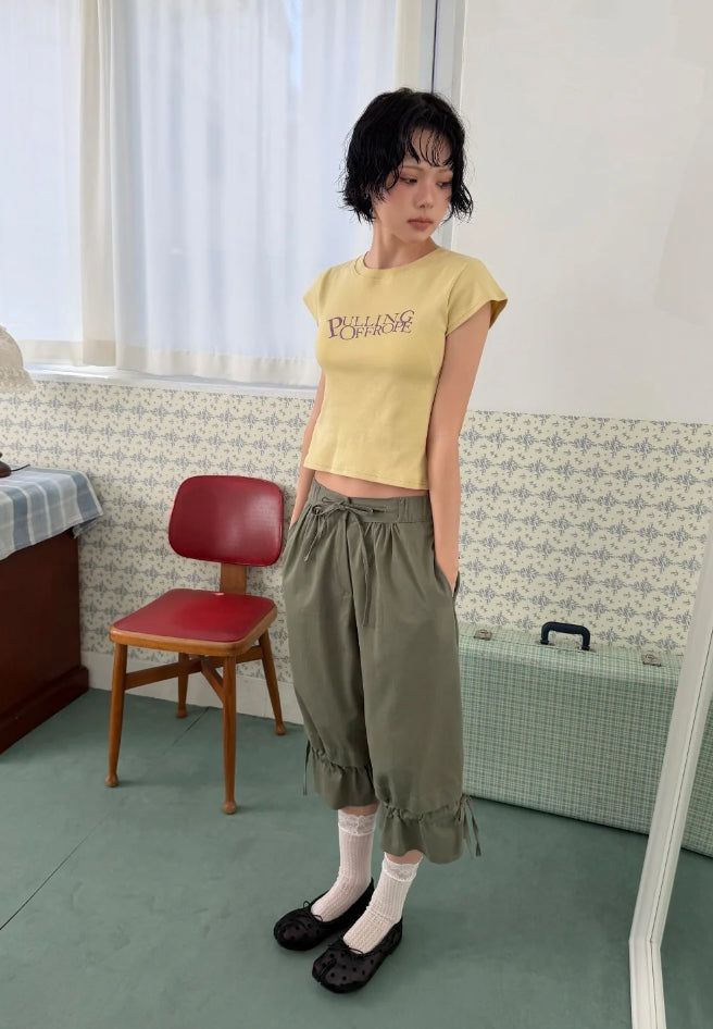 FRILL CULOTTE PANTS
