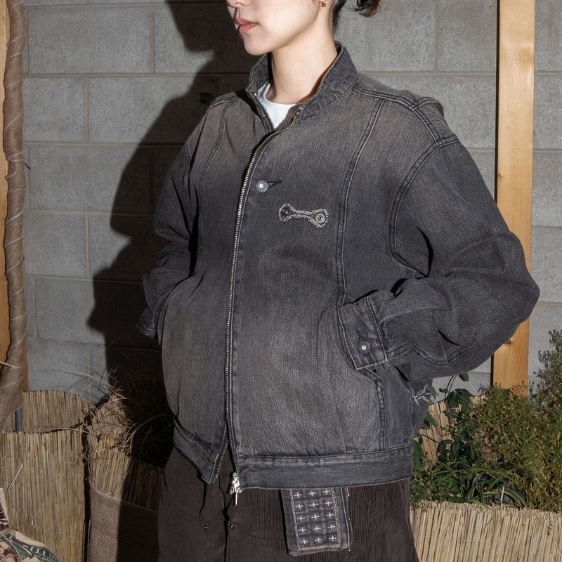 Wallet denim jacket / Vintage black