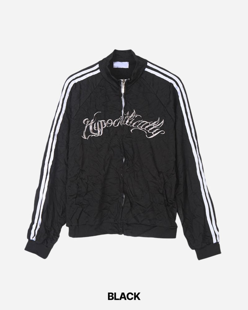 Ruffle Crop Track Zip-up