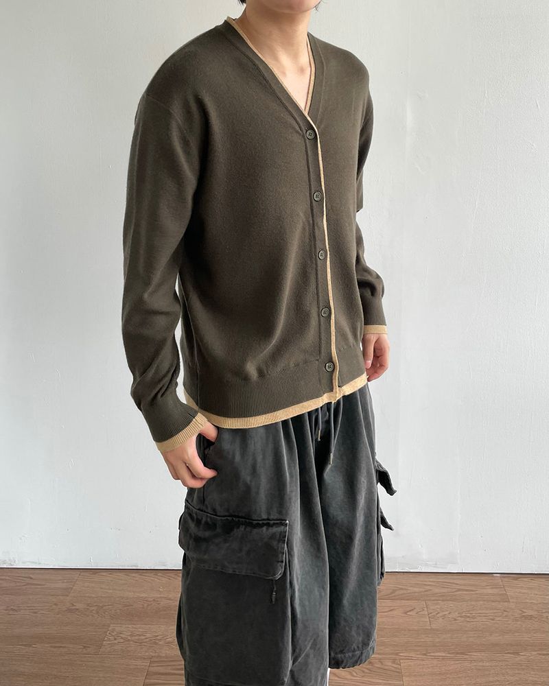 Wear Layered V-neck Cardigan