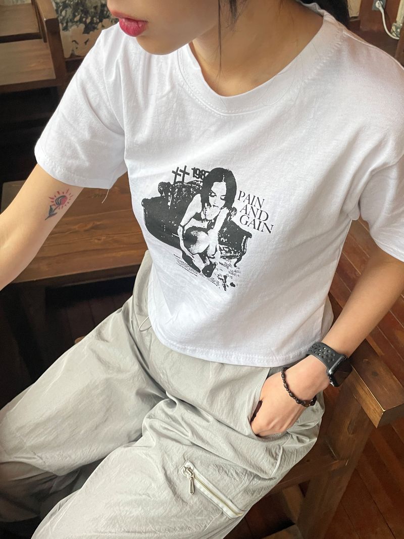 Old vintage crop t
