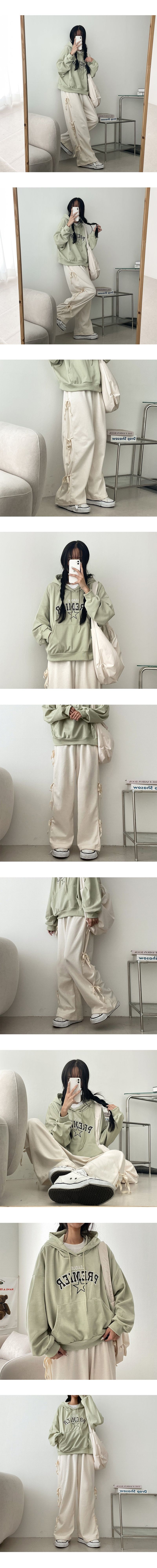 Deliluv Side Ribbon Banding Sweat Pants