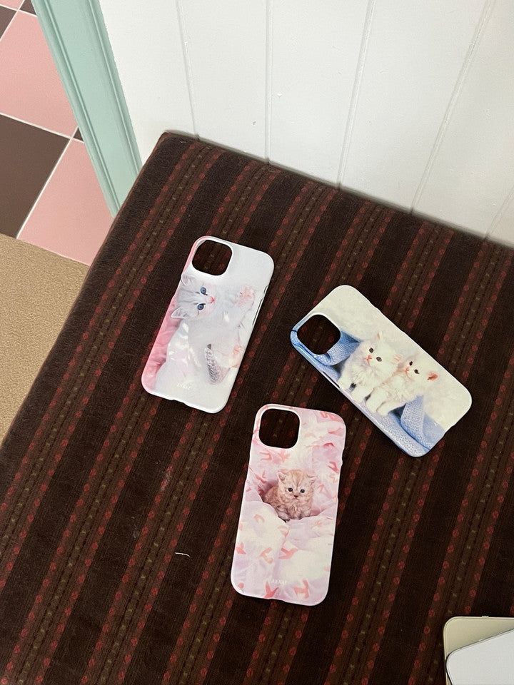 [purple kitties hard case]