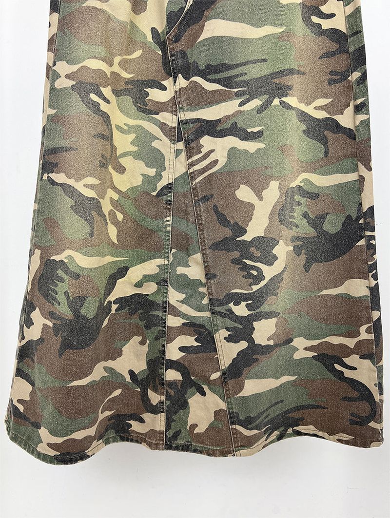 CAMOUFLAGE MAXI SKIRT