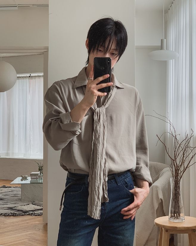Sailor Silky Pocket Overshirt