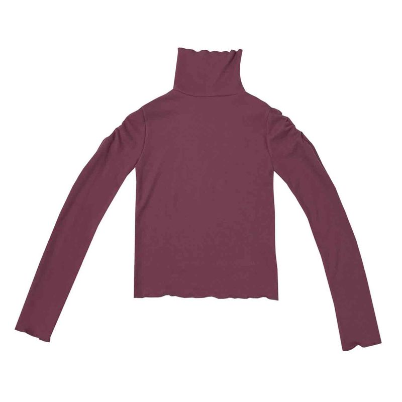 Ebony shirring turtleneck top (pink)