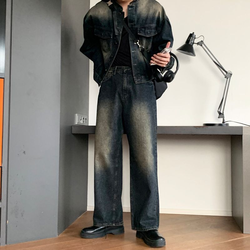 lemenne（ルメンヌ）の「LMN Unbay Brush Crop Over Denim Pants (3 colors)（Pants）」