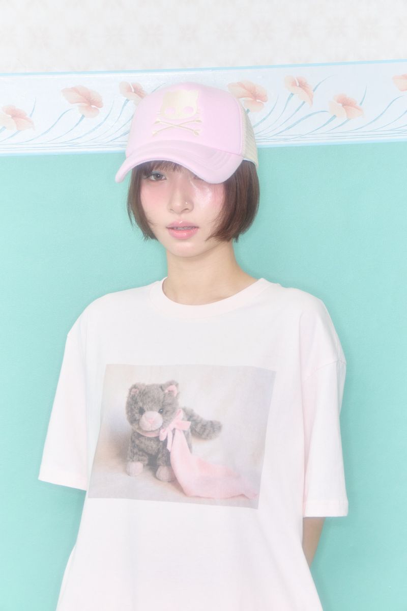 SHAKIRI（シャキリ）の「KIRI SKULL TRUCKER CAP (PINK)（Hats）」