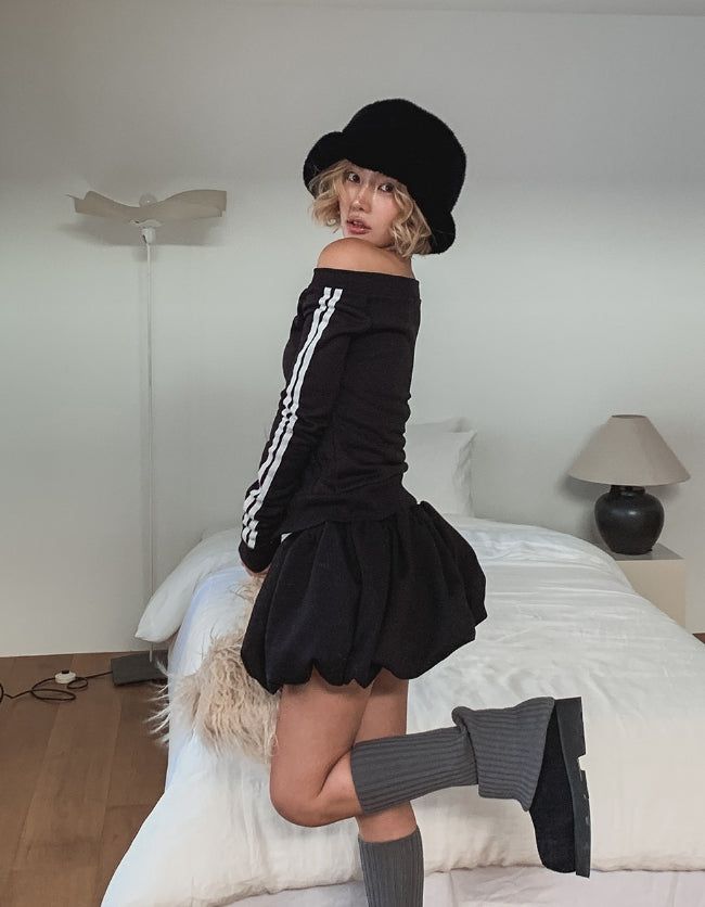ULAN（ユレン）の「Chad Balloon Brushed Mini Skirt（Skirts）」