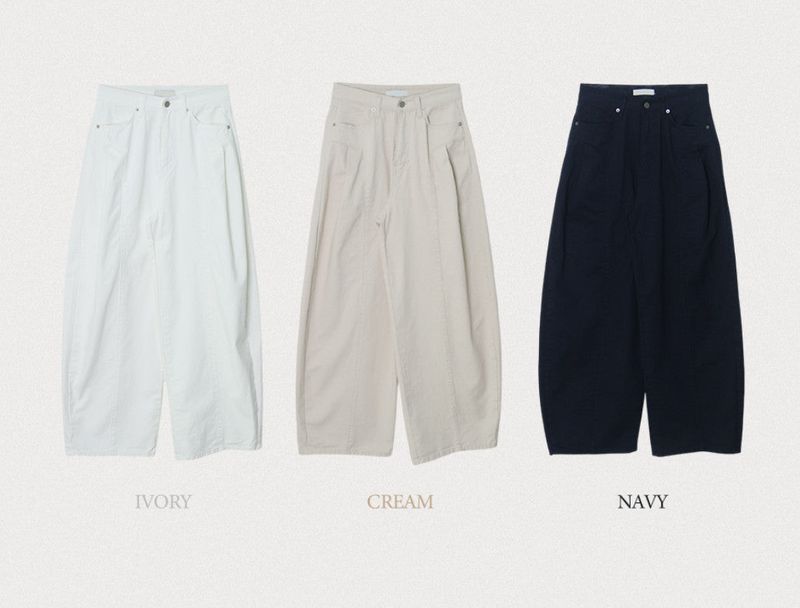 Devil Balloon Pintuck Wide Cotton Pants (3color)