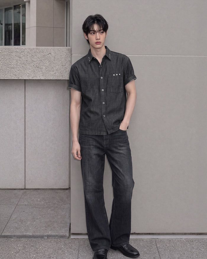 (M's) Rivet Denim Shirt
