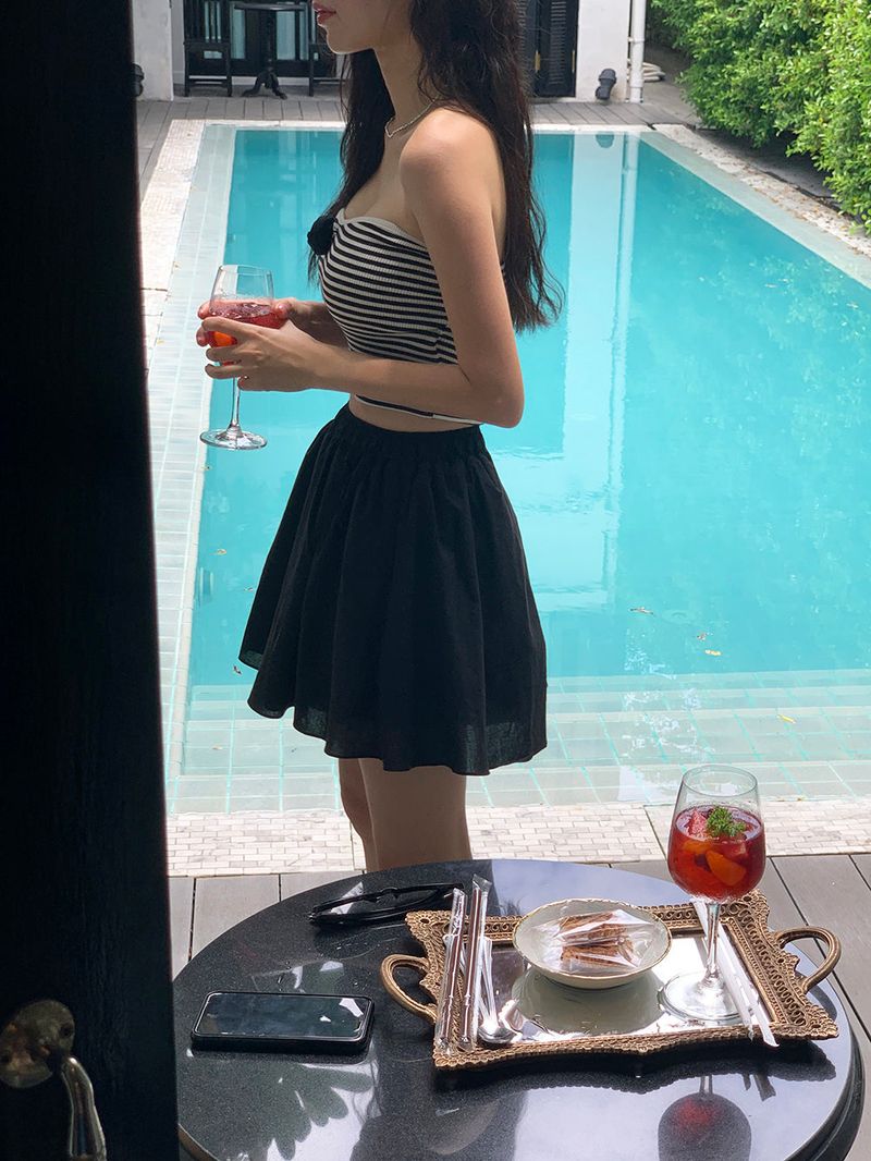 [MADE] SAYLIN PINTUCK MINI SKIRT