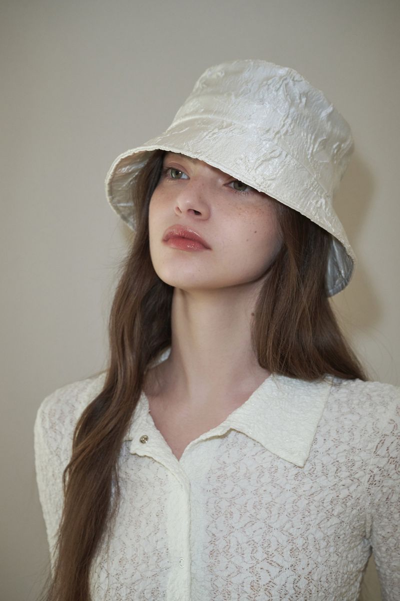 SOUFFLE bucket hat_ivory