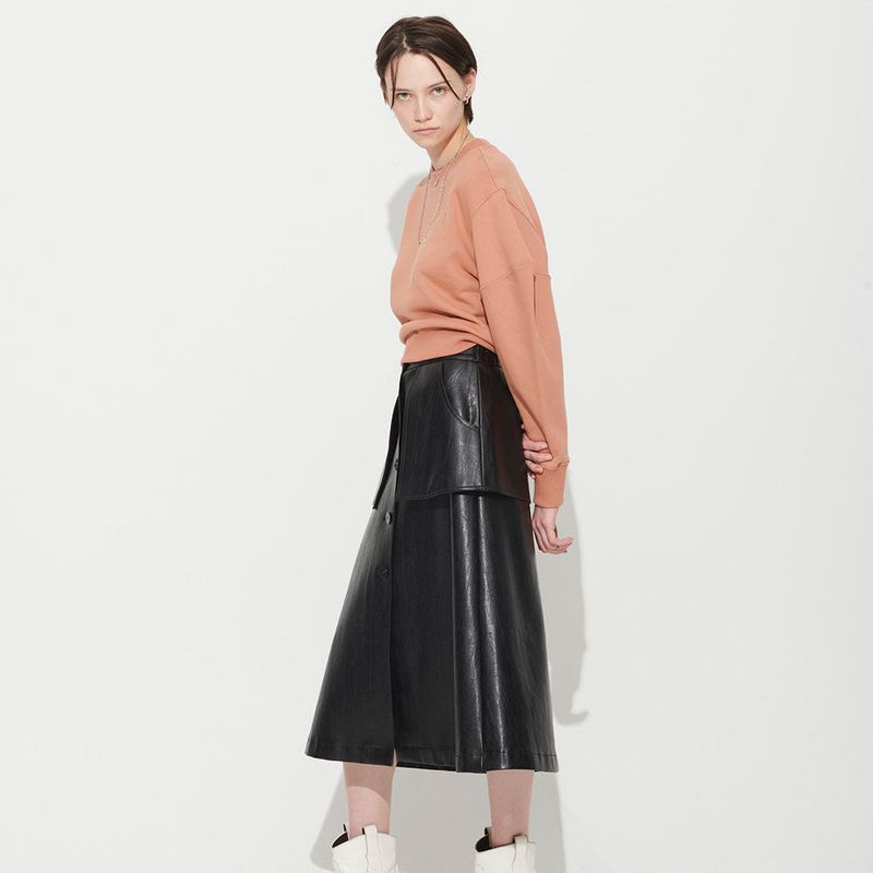 LORIENT LONG SLEEVE SWEATSHIRT, SALMON