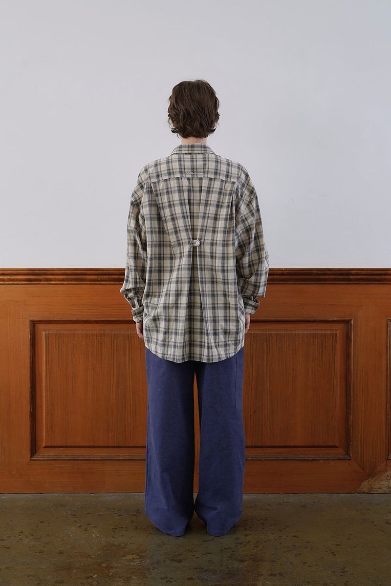 Autumn check shirt_beige