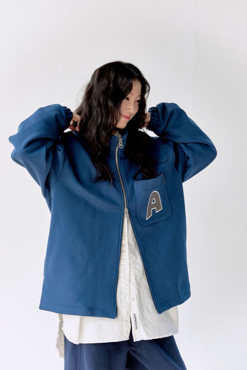 ALARM A ZIP UP NAVY_UNISEX