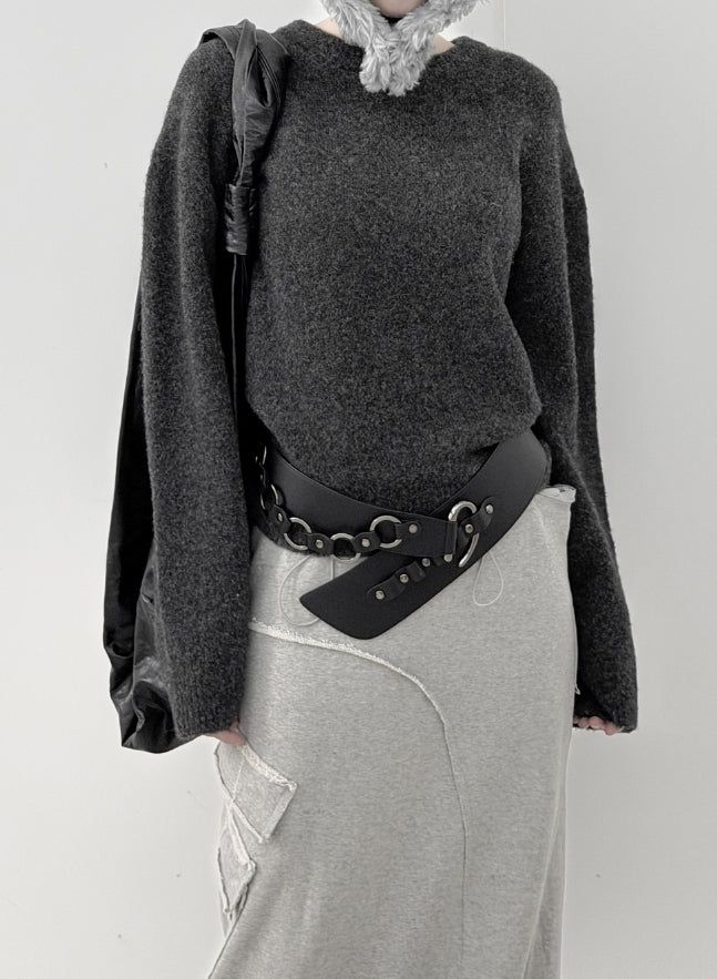 mnem（ムネム）の「Mont Pintuck Basic Knit（Tops）」